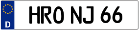 Trailer License Plate